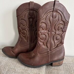 Cat & Jack Brown Western Cowboy (or Cowgirl) Boots